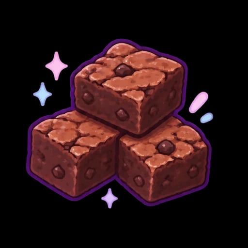Illustration of brownie bites
